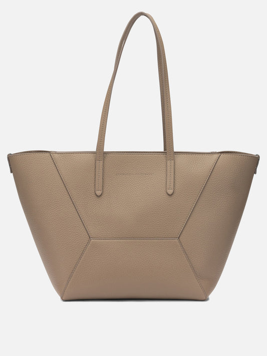 Large bags 100% deer leather Beige - Brunello Cucinelli Women | PLP | VIETTI Online Store | 2