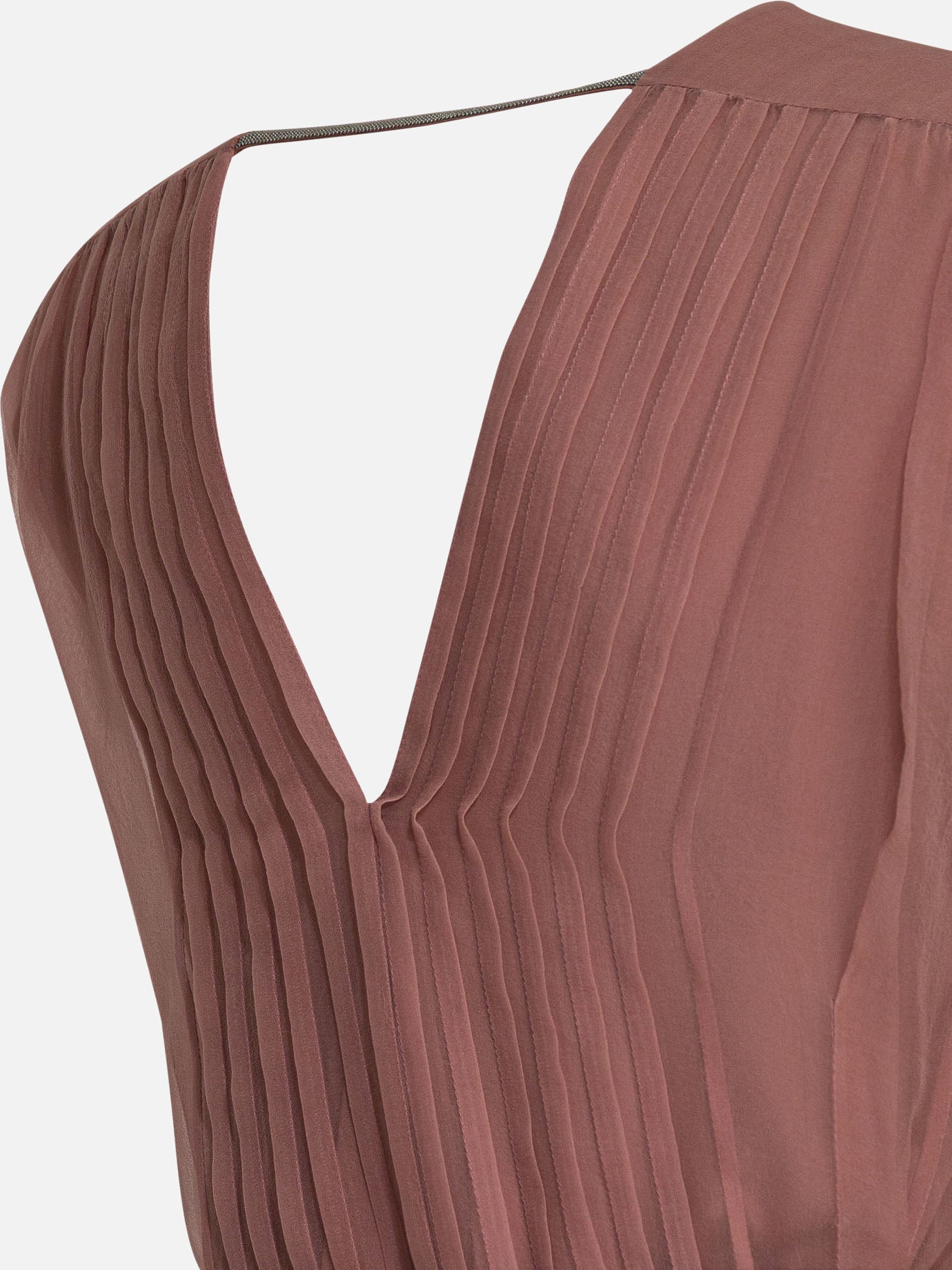 Abiti lunghi Solid colour Rosa - Brunello Cucinelli Donna | PDP | VIETTI Online Store | Zoom-Modal_4