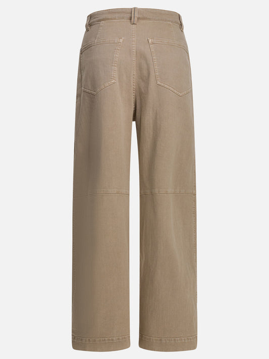 Wide-leg jeans Solid colour Beige - Brunello Cucinelli Women | PLP | VIETTI Online Store | 2