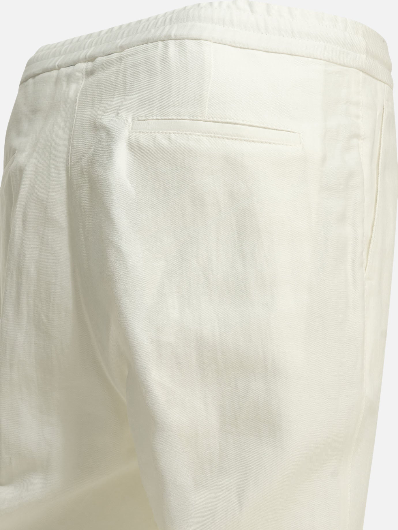 Leisure trousers Solid colour White - Brunello Cucinelli Men | PDP | VIETTI Online Store | Zoom-Modal_6