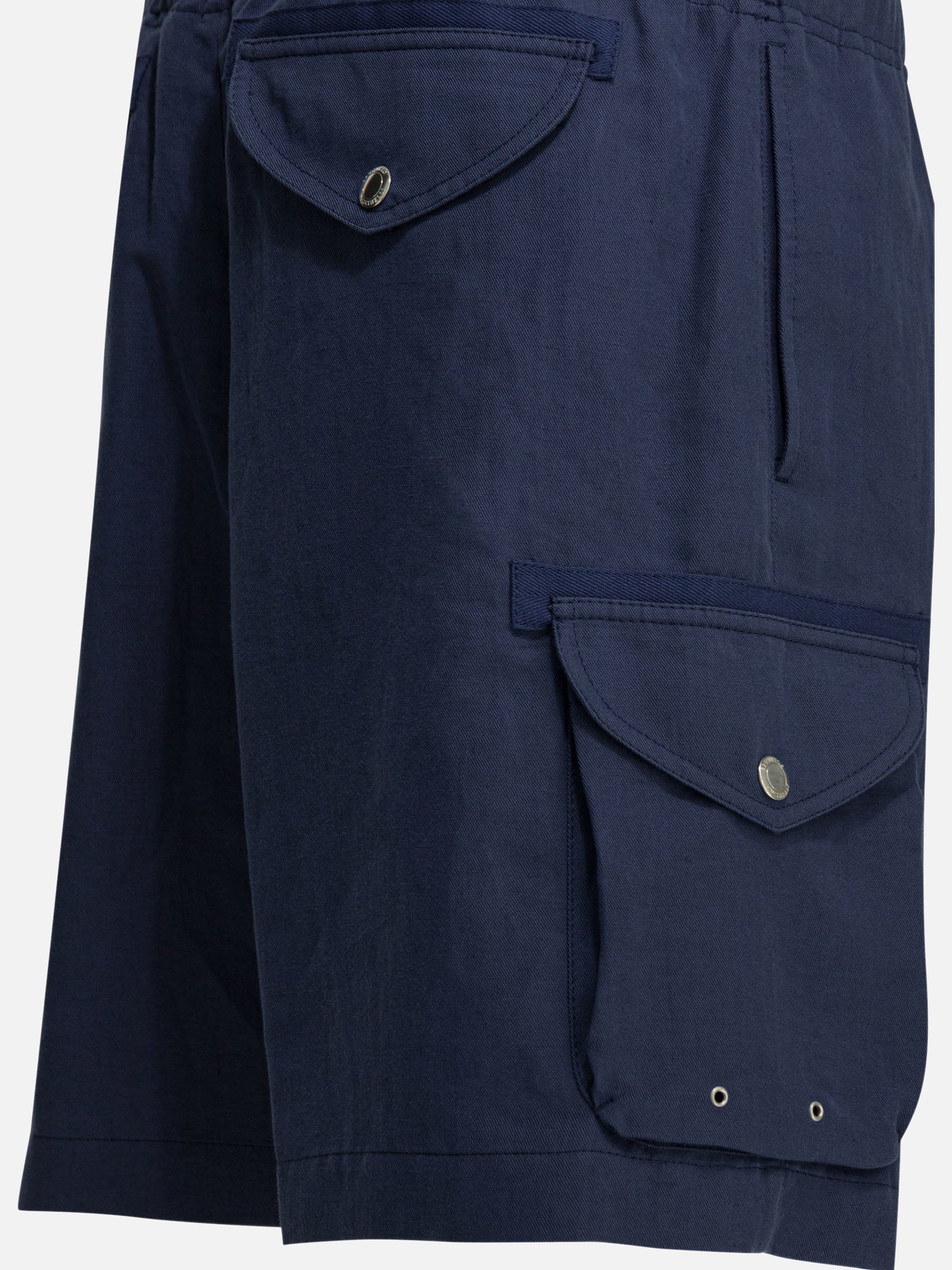 Cargo shorts Solid colour Blue - Brunello Cucinelli Men | PDP | VIETTI Online Store | Zoom-Modal_6