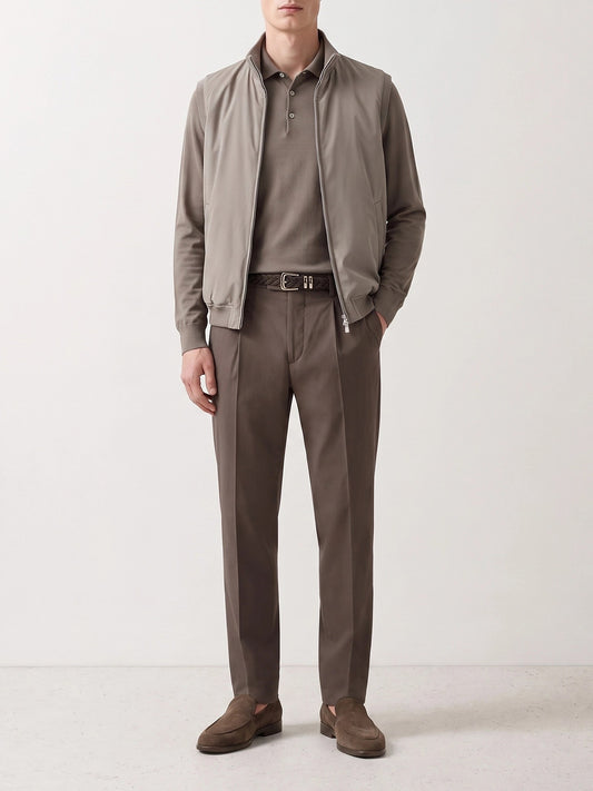 Vest jackets Solid colour Brown - Brunello Cucinelli Men | PLP | VIETTI Online Store | 2