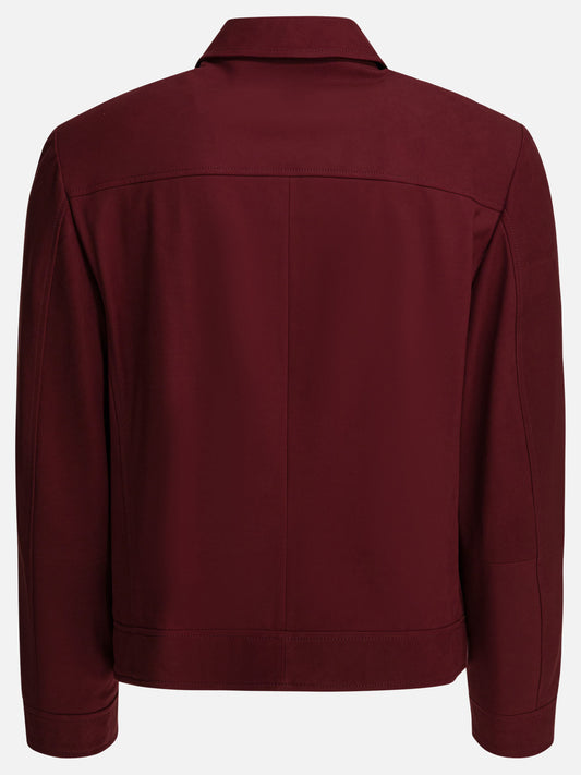Leather jackets Solid colour Bordeaux - Brunello Cucinelli Men | PLP | VIETTI Online Store | 2