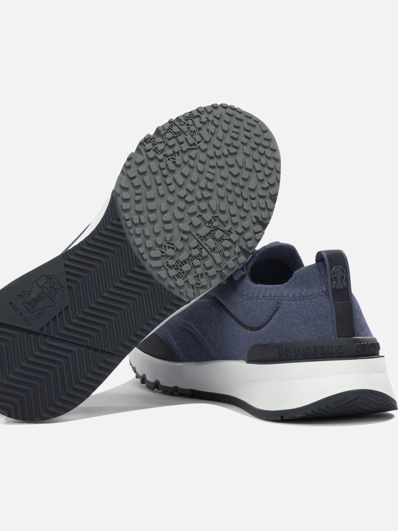 Low top sneakers 100% cotton - 100% rubber Blue - Brunello Cucinelli Men | PDP | VIETTI Online Store | Zoom-Modal_5