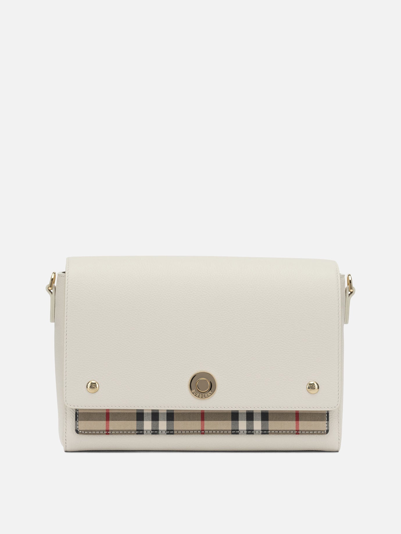 burberry mini crossbody backpack Burberry "Note" Small Crossbody Bag White - Women