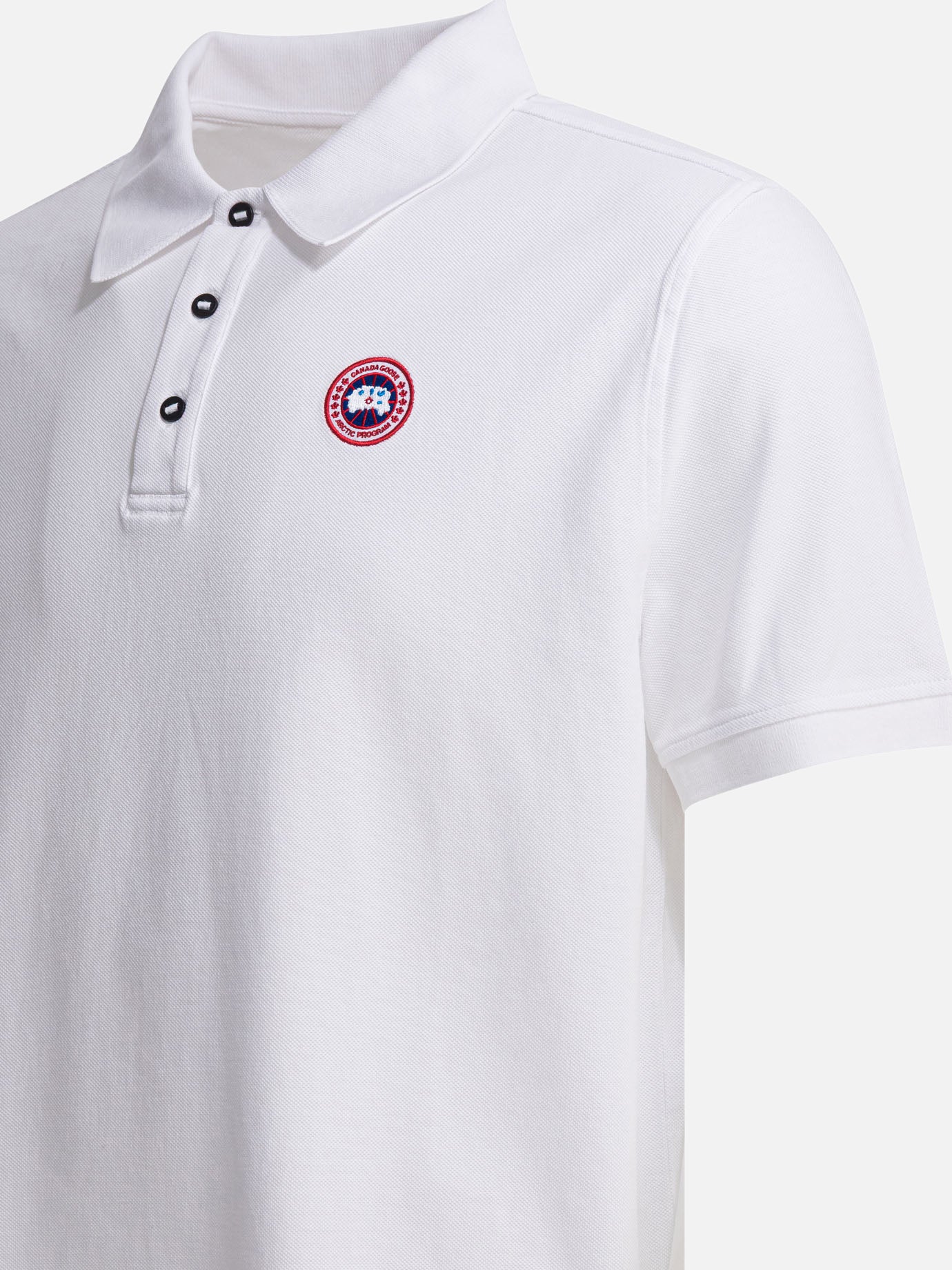 Polo con bottoni Logo Bianco - Canada Goose Uomo | PDP | VIETTI Online Store | Zoom-Modal_4