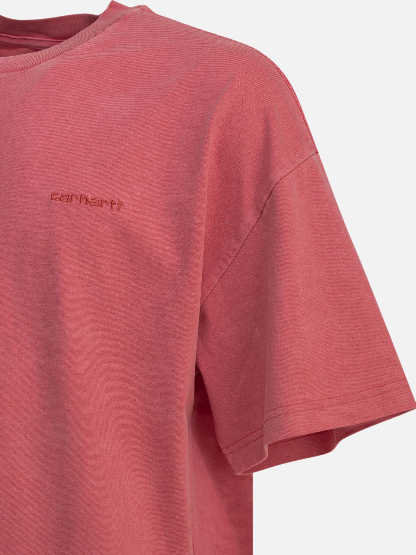 Crewneck t-shirts Logo Fuchsia - Carhartt WIP Men | PDP | VIETTI Online Store | Zoom-Modal_4