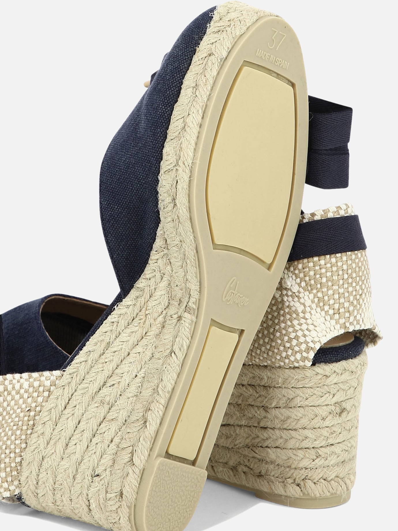 Heeled espadrilles 100% organic cotton - 100% rubber Blue - Castañer Women | PDP | VIETTI Online Store | Zoom-Modal_5