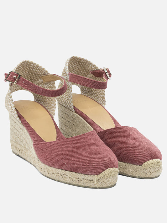 Heeled espadrilles 100% cotton - 100% rubber Fuchsia - Castañer Women | PLP | VIETTI Online Store | 2