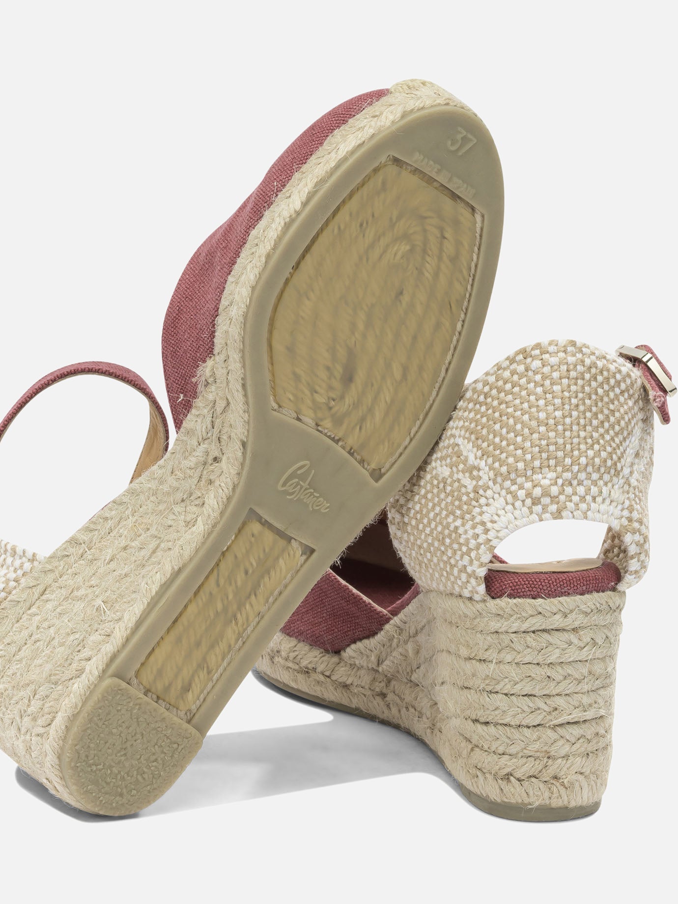 Heeled espadrilles 100% cotton - 100% rubber Fuchsia - Castañer Women | PDP | VIETTI Online Store | Zoom-Modal_5