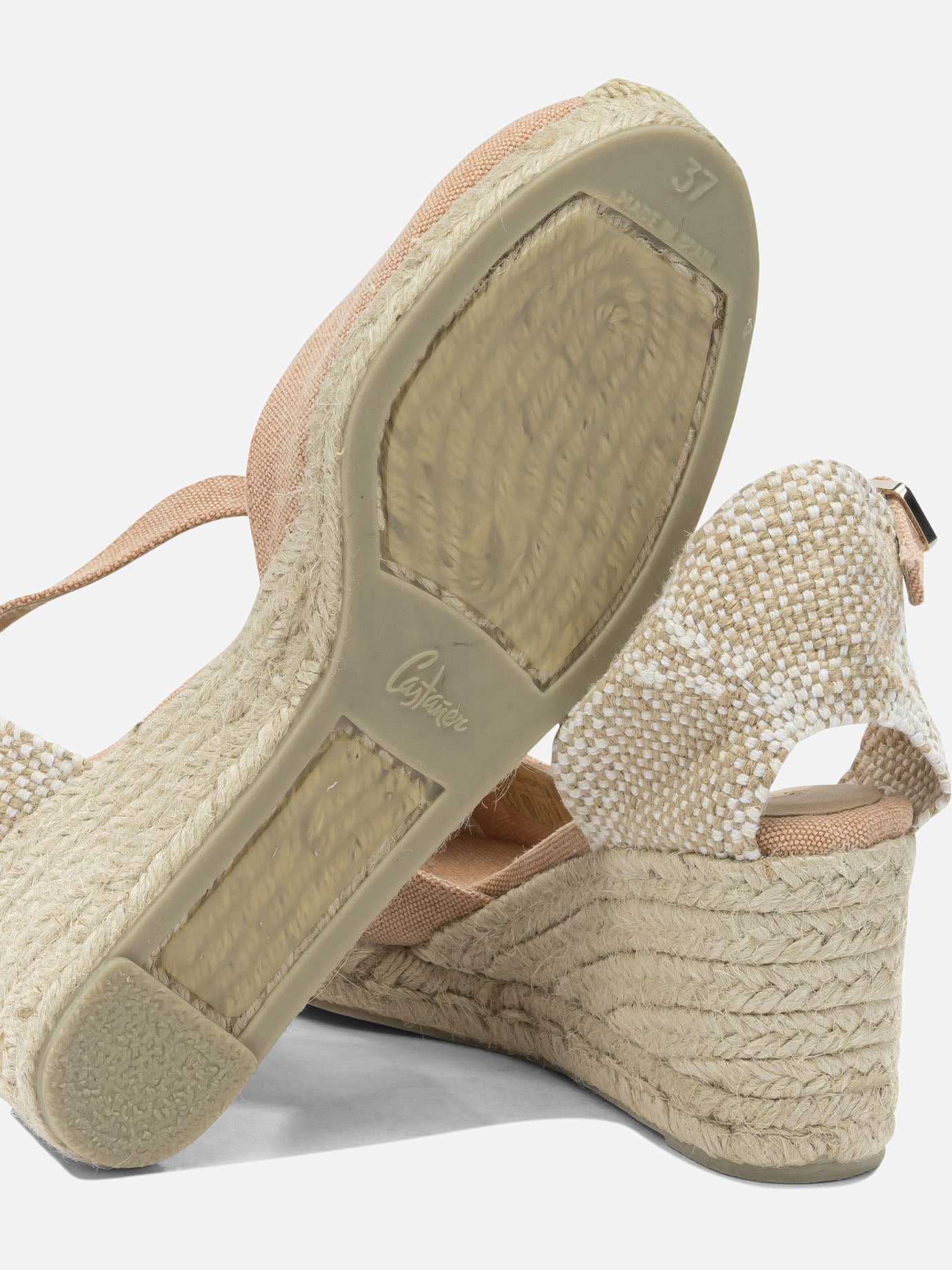 Heeled espadrilles 100% cotton - 100% rubber Pink - Castañer Women | PDP | VIETTI Online Store | Zoom-Modal_5