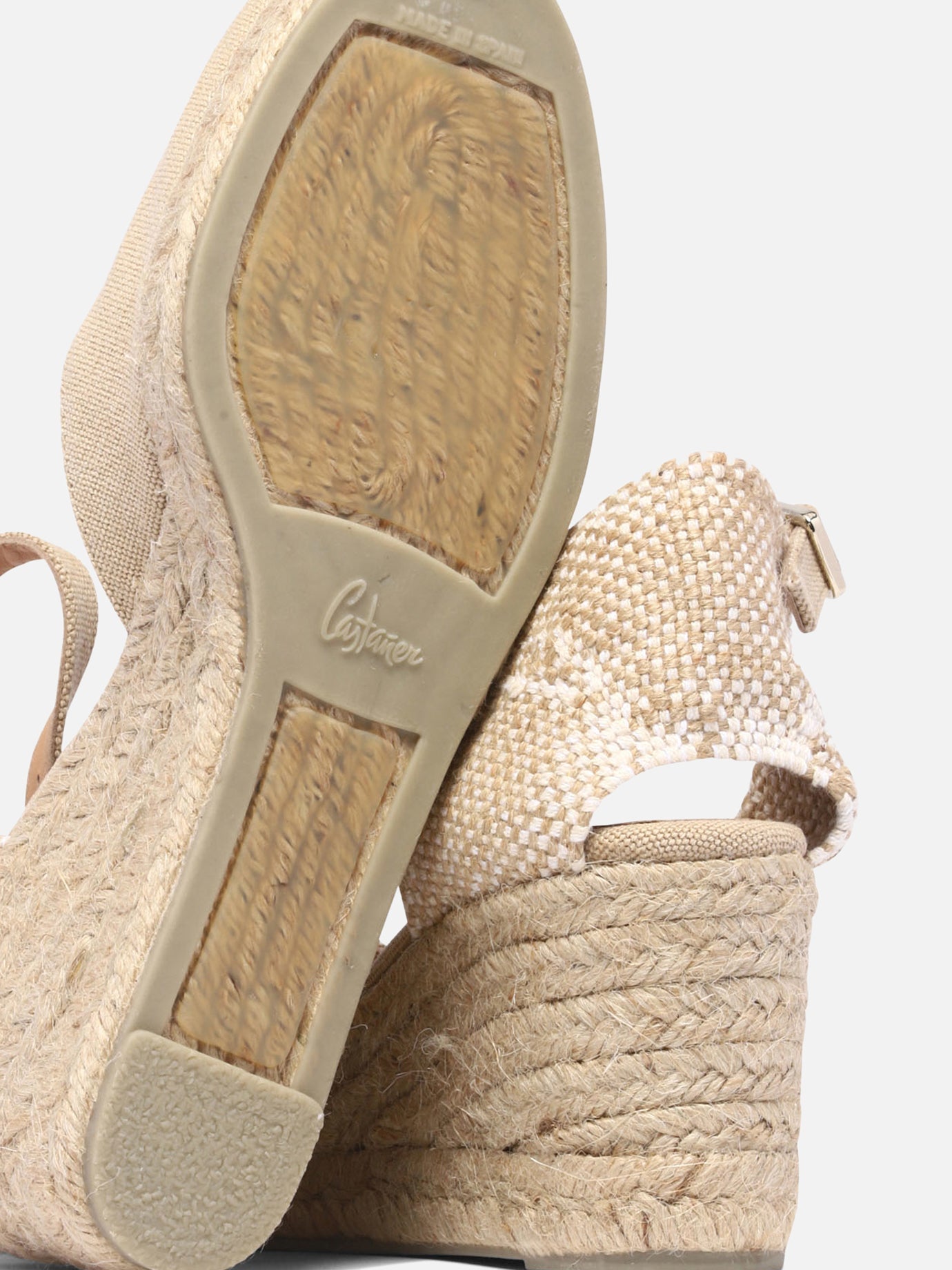 Heeled espadrilles 100% organic cotton - 100% rubber Beige - Castañer Women | PDP | VIETTI Online Store | Zoom-Modal_5
