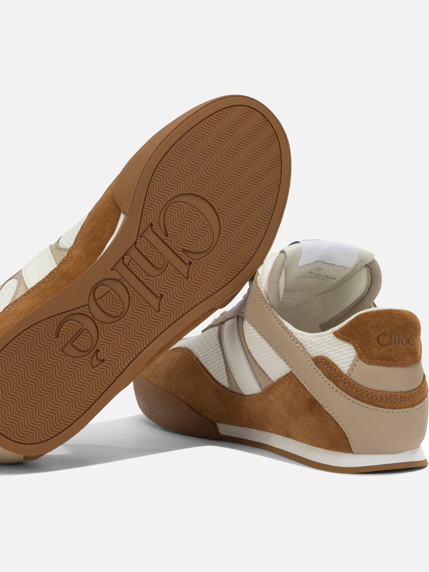 Low top sneakers 60% leather 40% polyester - 100% rubber Brown - Chloé Women | PDP | VIETTI Online Store | Zoom-Modal_5