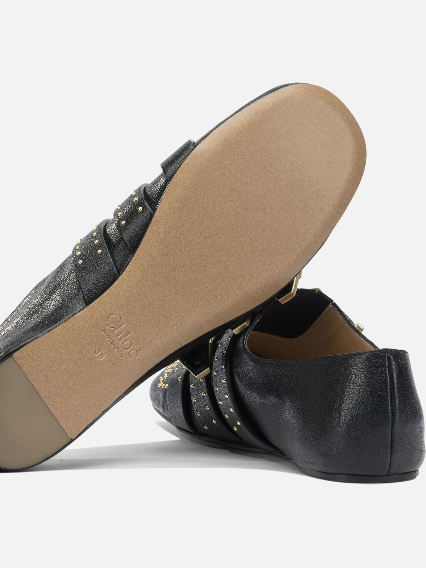 Classic ballet flats 100% lamb leather - 100% buffalo leather Black - Chloé Women | PDP | VIETTI Online Store | Zoom-Modal_5