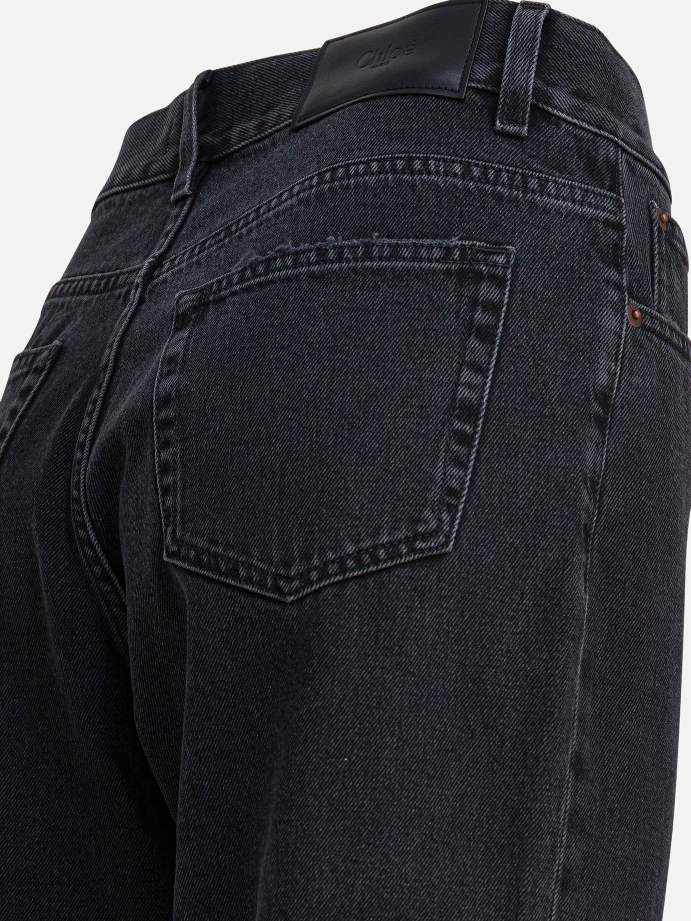 Straight-leg jeans Solid colour Black - Chloé Women | PDP | VIETTI Online Store | Zoom-Modal_4