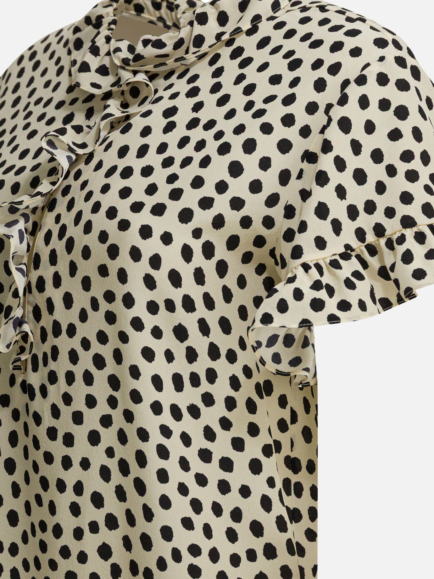 Blouses Polka dots Beige - Chloé Women | PDP | VIETTI Online Store | Zoom-Modal_4