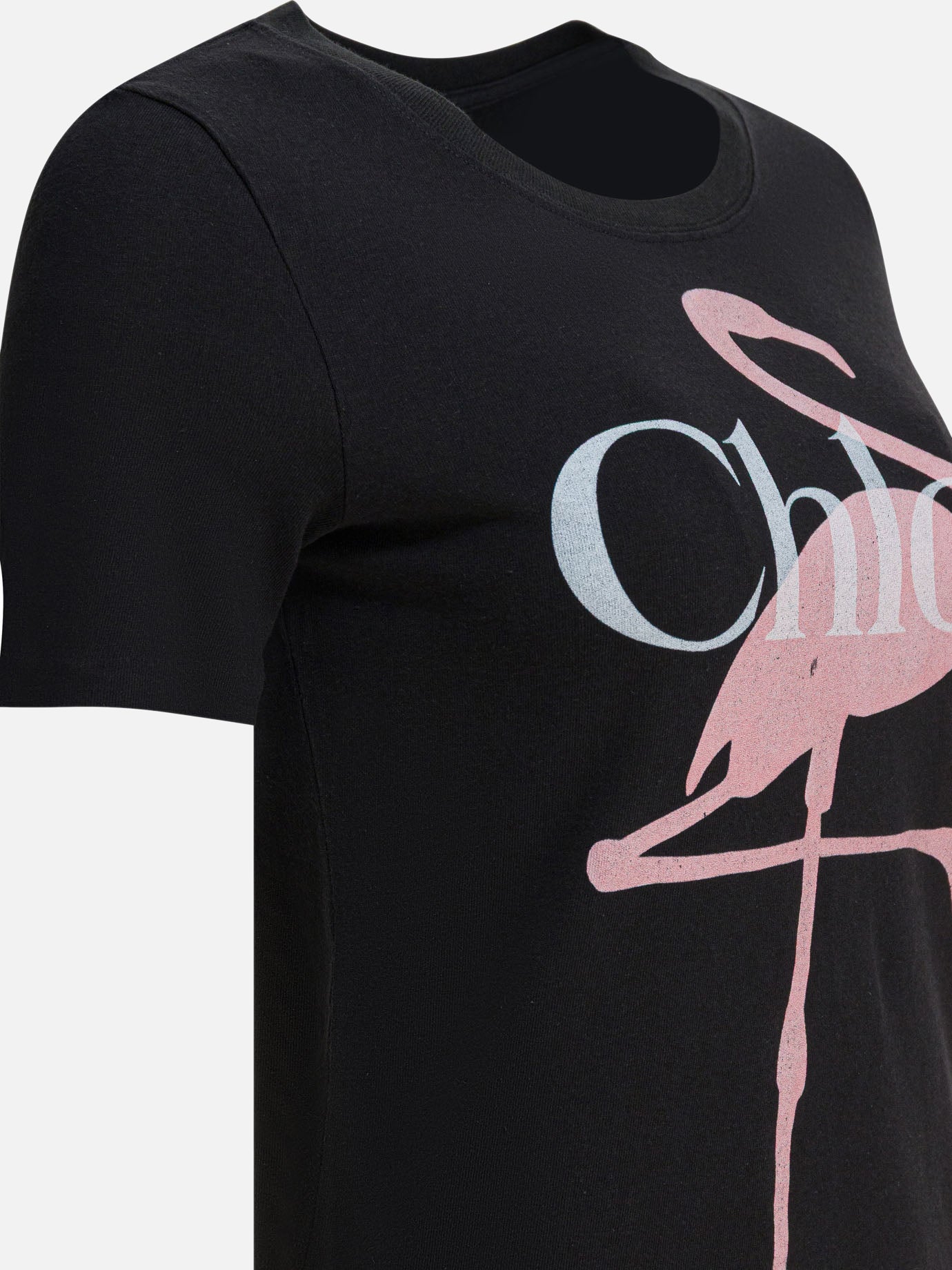 Crewneck t-shirts Logo Black - Chloé Women | PDP | VIETTI Online Store | Zoom-Modal_4