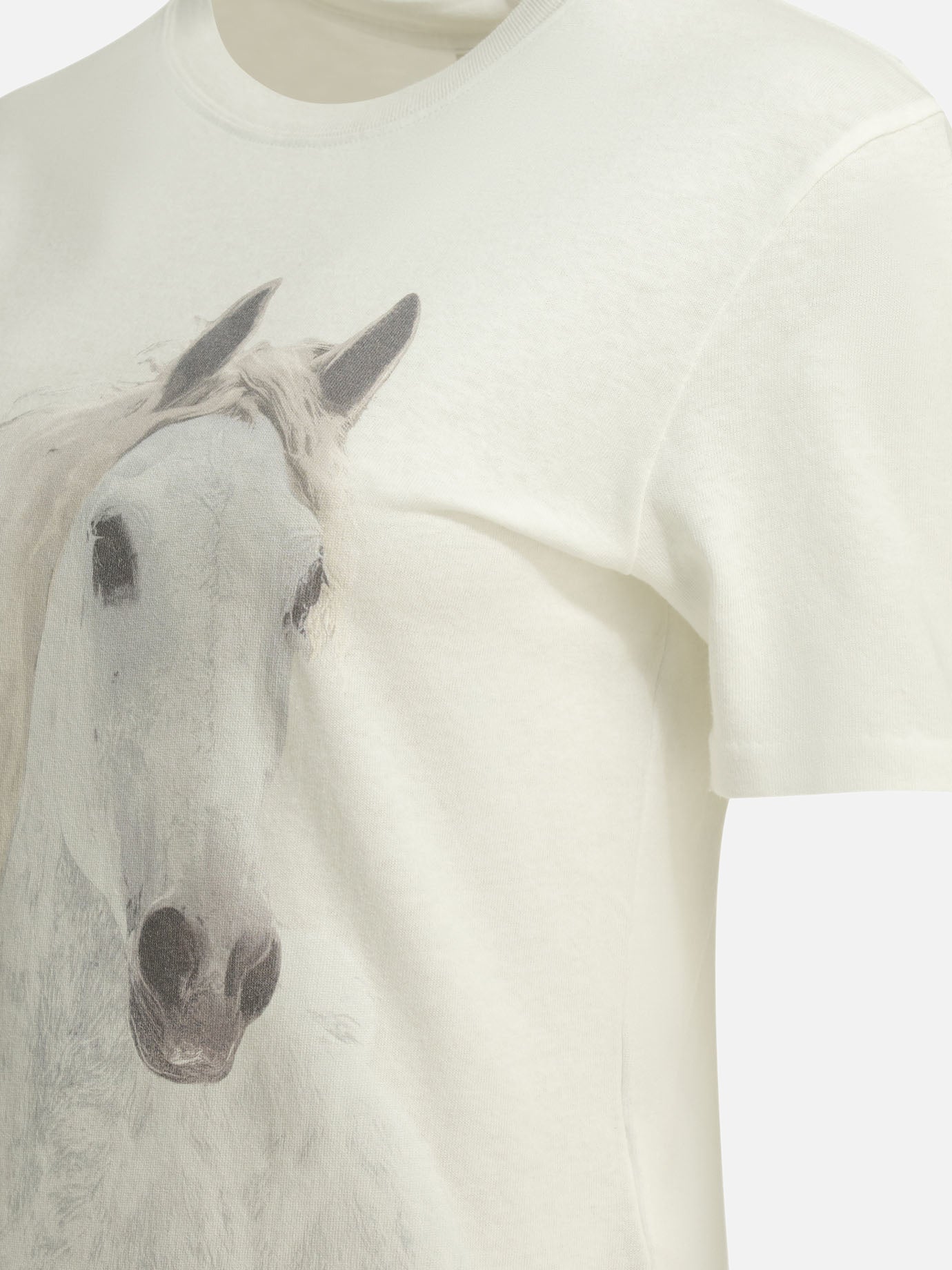 Chloé Crew-neck T-shirt with logo White
