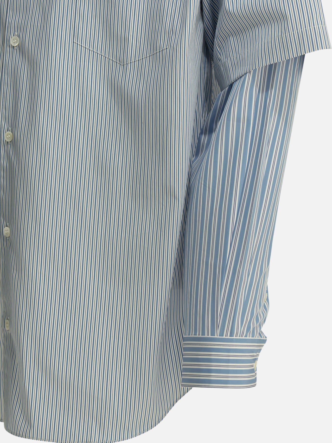 Casual shirts Striped Light blue - Comme Des Garçons Homme Men | PDP | VIETTI Online Store | Zoom-Modal_4