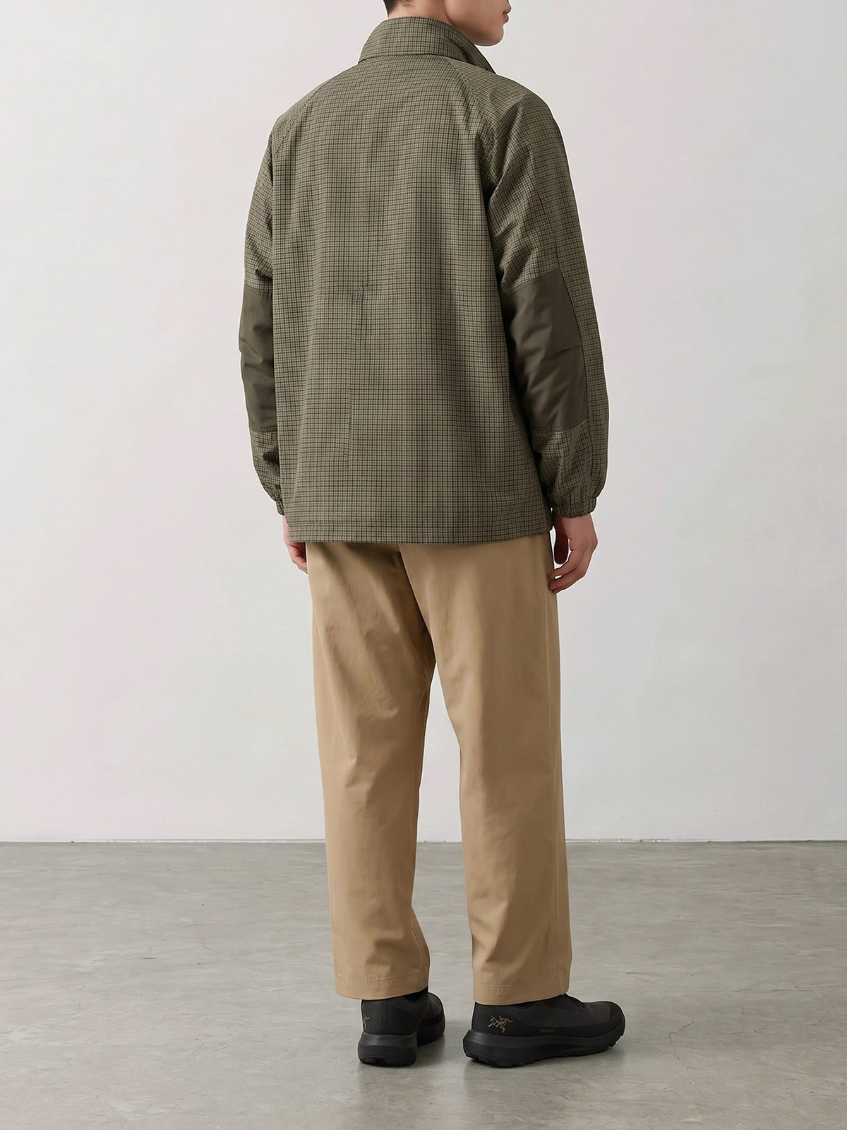 Comme Des Garçons Homme Lightweight plaid jacket Beige