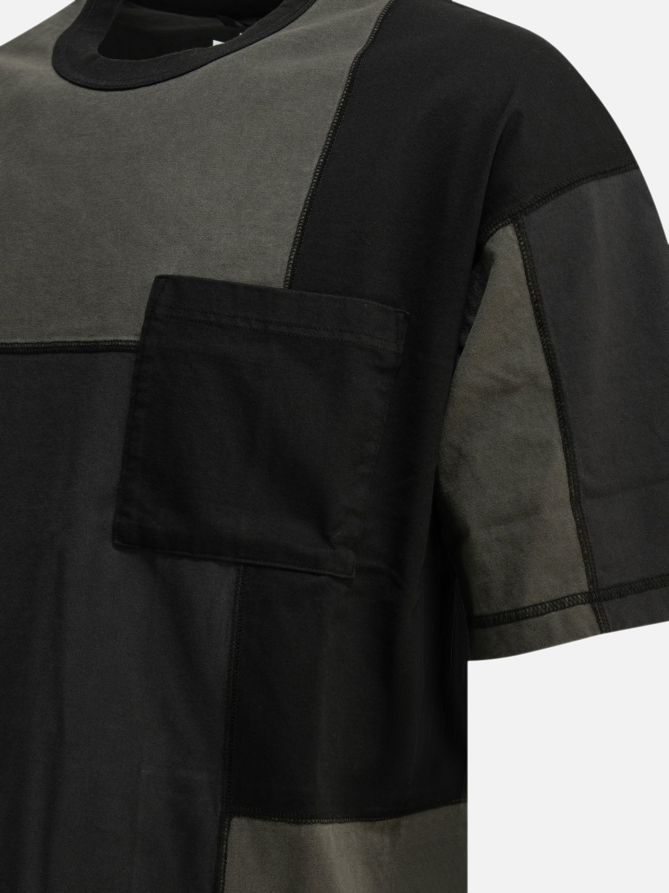 Crewneck t-shirts Patchwork Black - Comme Des Garçons Homme Men | PDP | VIETTI Online Store | Zoom-Modal_4