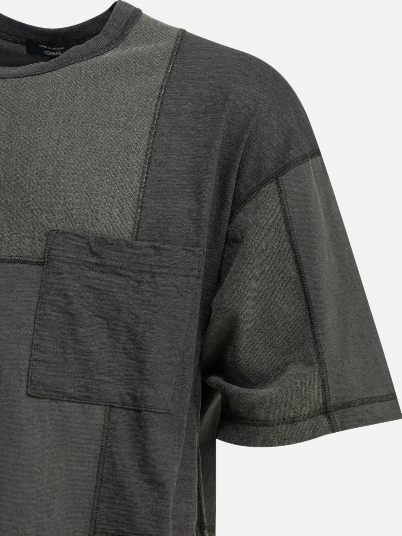 Crewneck t-shirts Patchwork Black - Comme Des Garçons Homme Men | PDP | VIETTI Online Store | Zoom-Modal_4