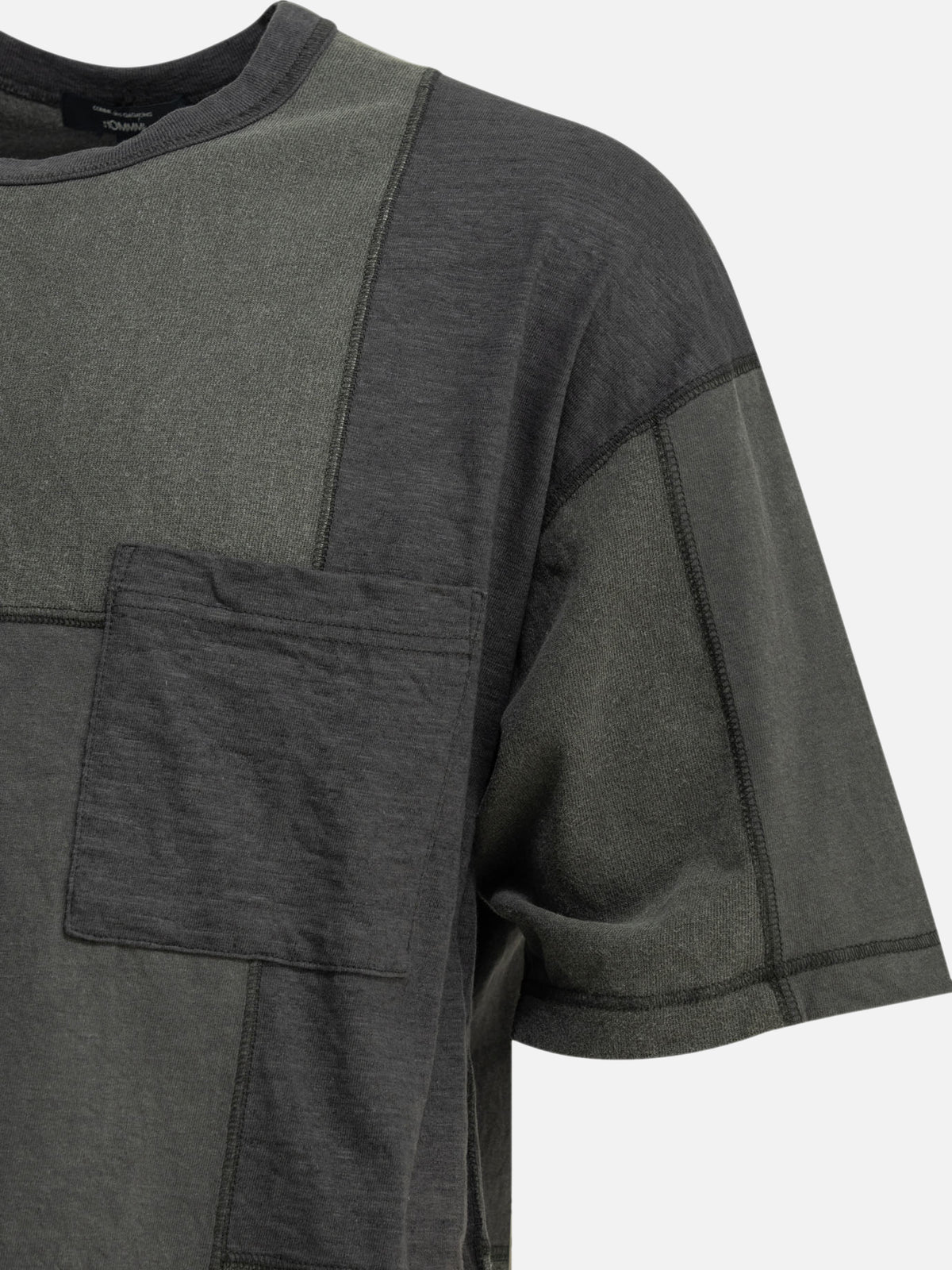 Comme Des Garçons Homme Patchwork crewneck t-shirt Black