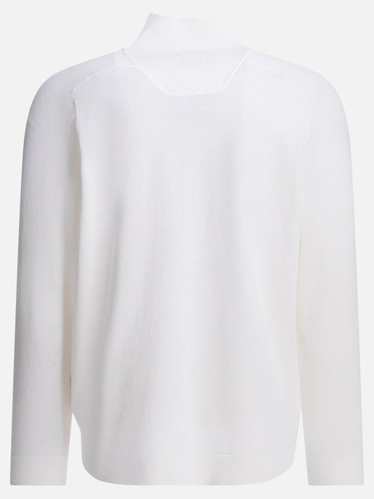 C.P. Company "Metropolis" half-zip sweater White