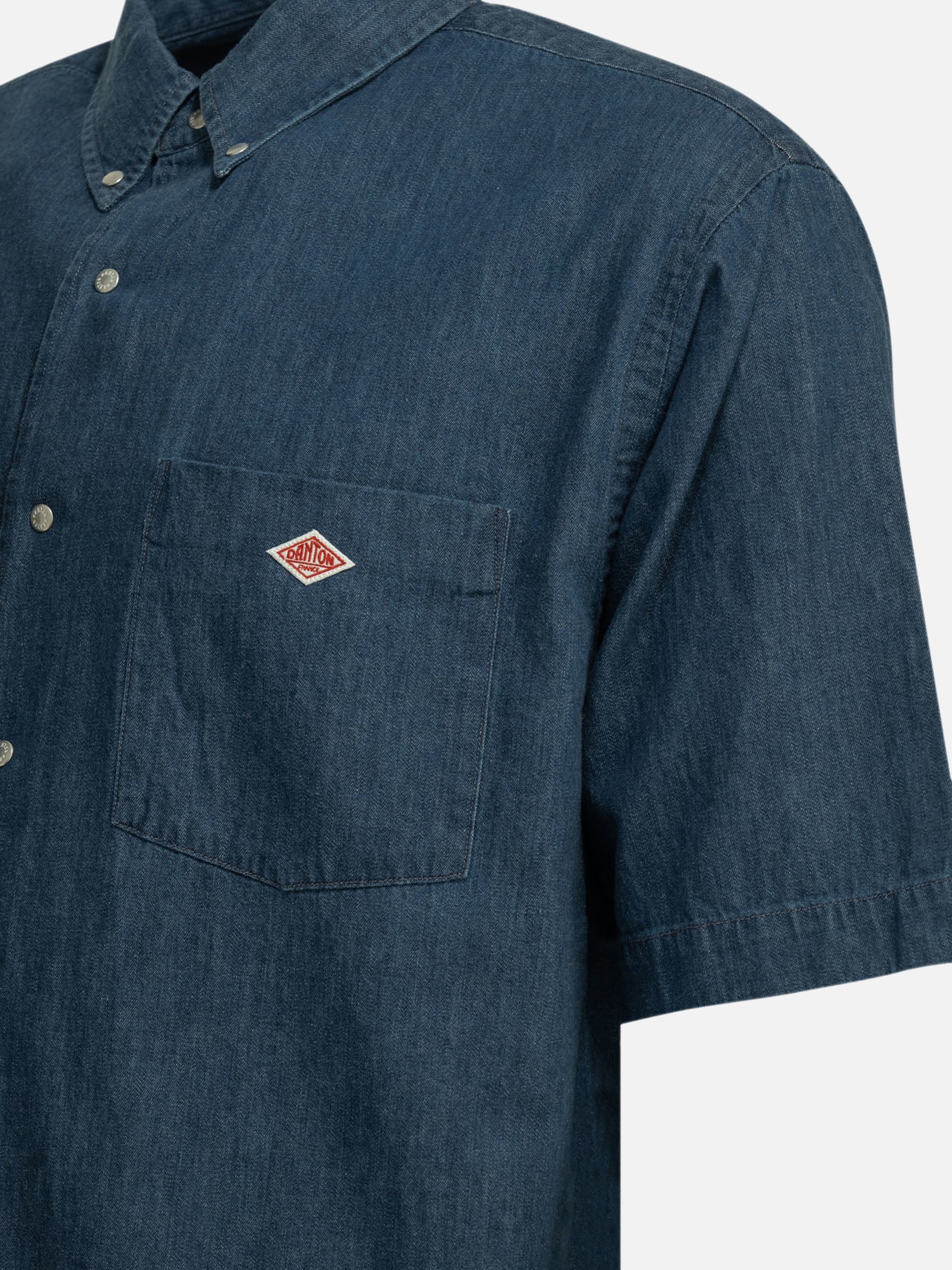 Casual shirts Solid colour Blue - Danton Men | PDP | VIETTI Online Store | Zoom-Modal_4