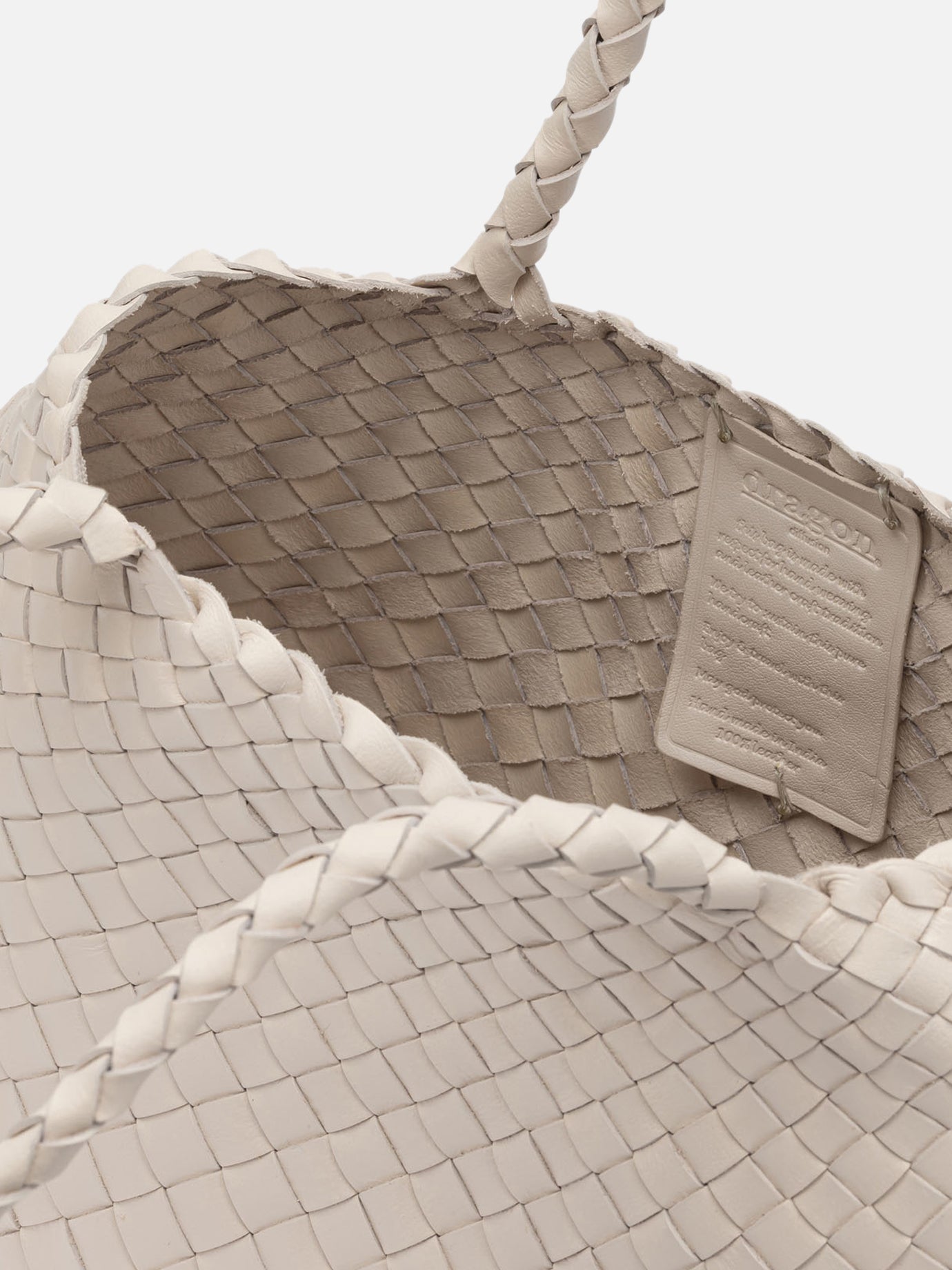 Large bags 100% buffalo calf leather White - Dragon Diffusion Women | PDP | VIETTI Online Store | Zoom-Modal_5