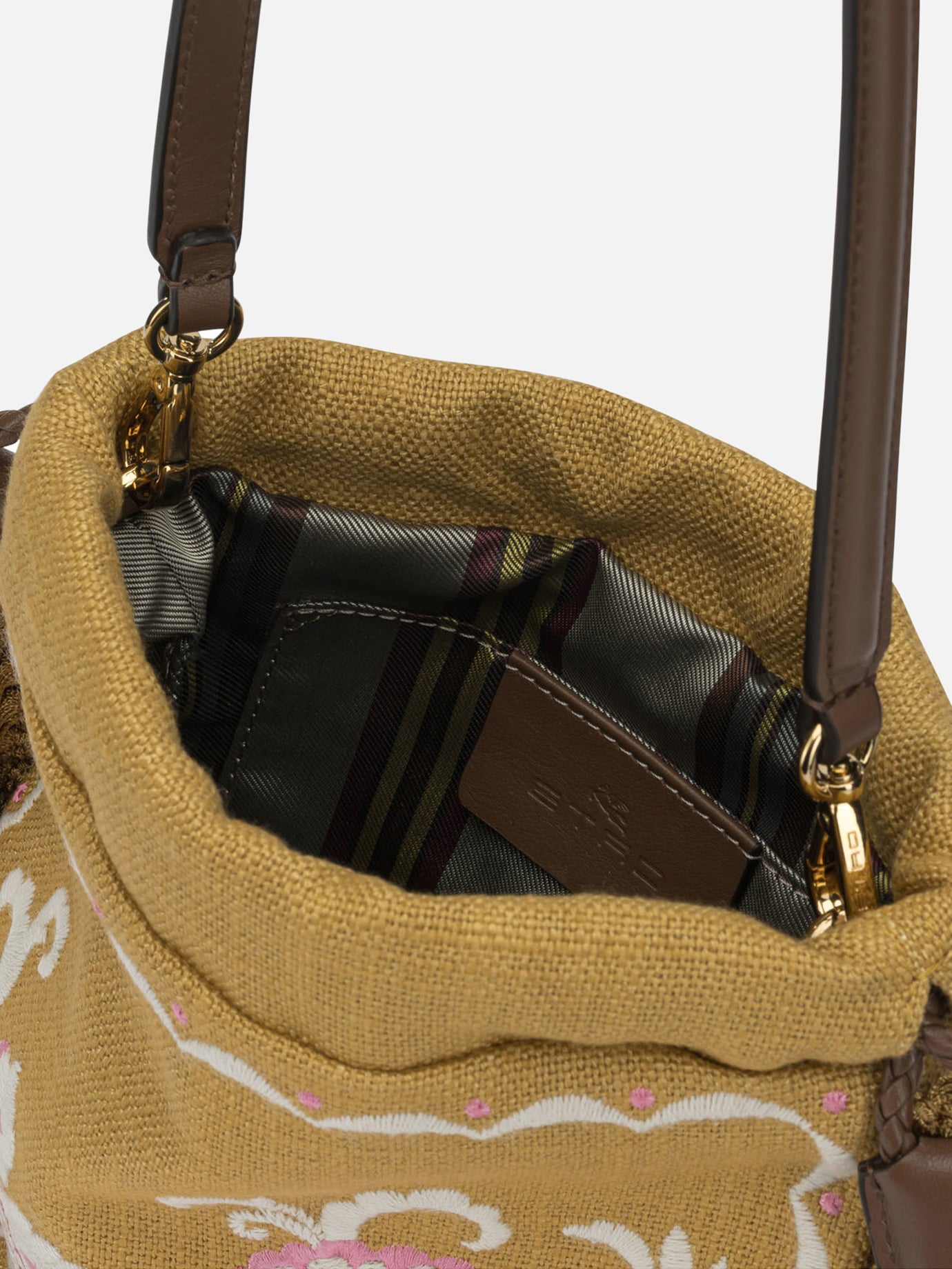 Small bags 70% linen 30% viscose - Other fabric: 90% wool 10% viscose - Other fabric: 100% acetate Yellow - Etro Women | PDP | VIETTI Online Store | Zoom-Modal_5