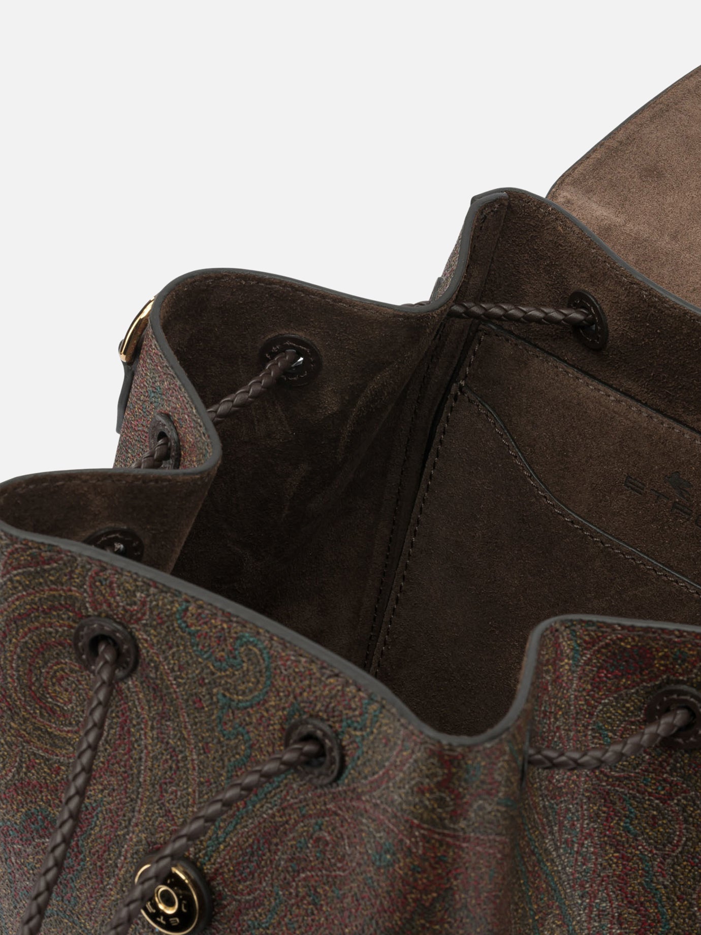 Casual backpacks 76% cotton 24% polyester - Other fabric: 100% pvc - Other fabric: 100% cotton Brown - Etro Women | PDP | VIETTI Online Store | Zoom-Modal_5
