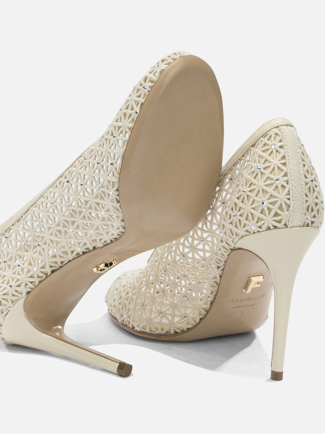 Pumps 0789978 White - Ferragamo Women | PDP | VIETTI Online Store | Zoom-Modal_5