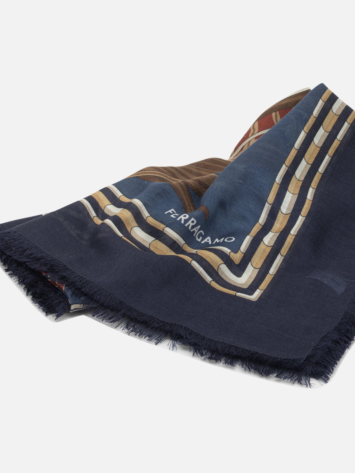 Silk scarves 0790817 White - Ferragamo Women | PDP | VIETTI Online Store | Zoom-Modal_2