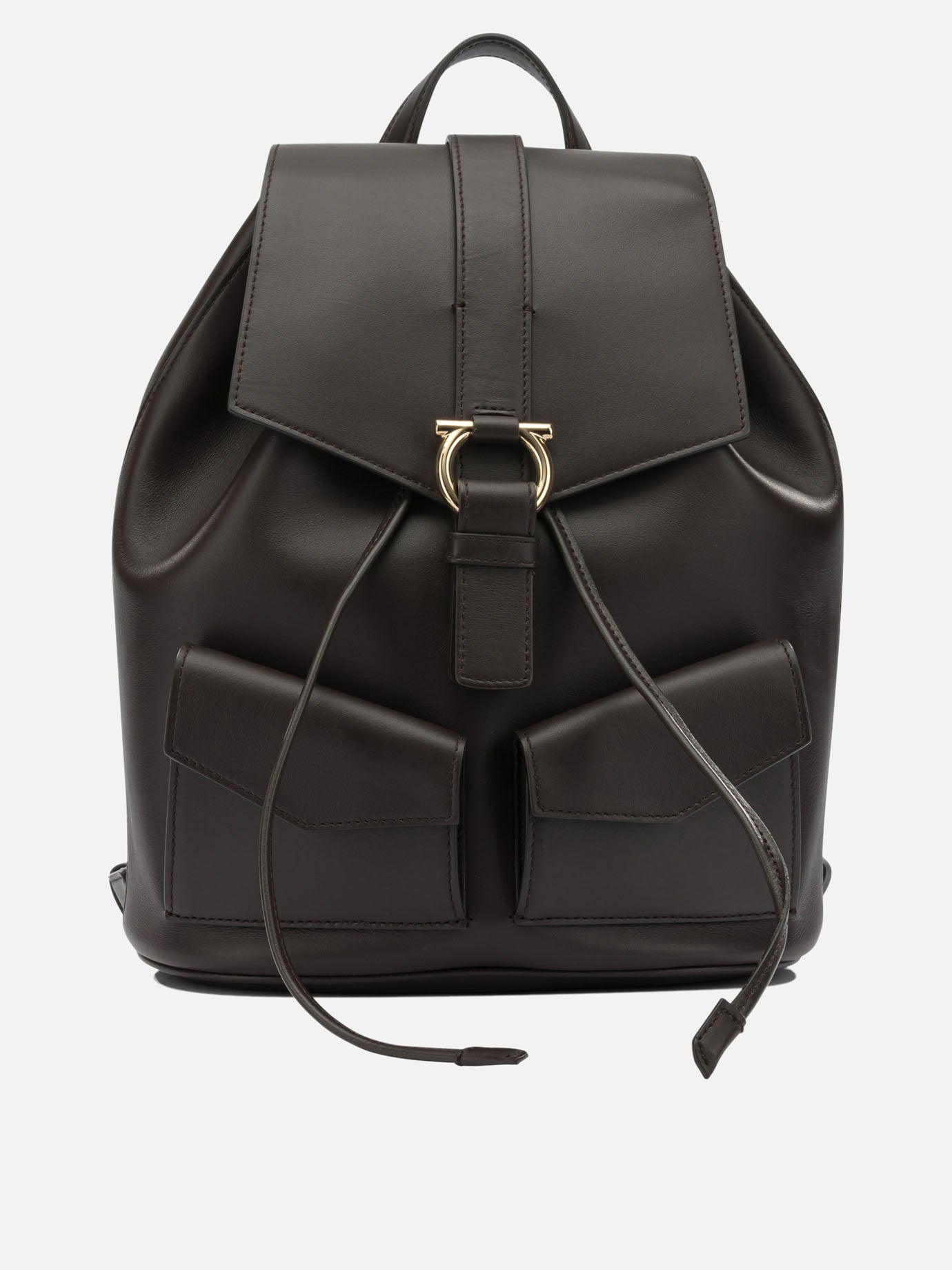 casual leather backpack Ferragamo Casual leather backpack Brown - Women