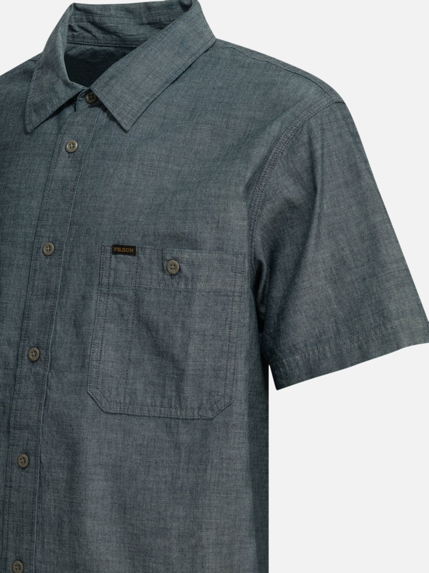 Camicie casual Solid colour Blu - Filson Uomo | PDP | VIETTI Online Store | Zoom-Modal_4