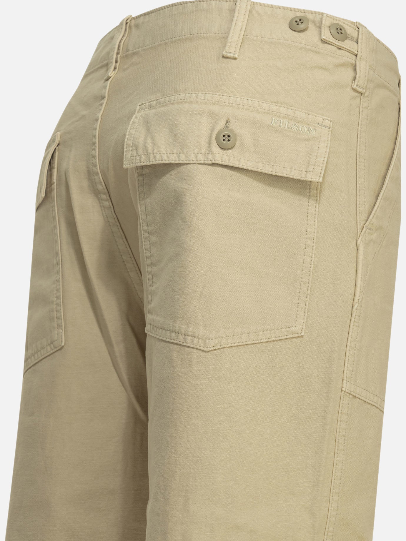 Leisure trousers Solid colour Beige - Filson Men | PDP | VIETTI Online Store | Zoom-Modal_4
