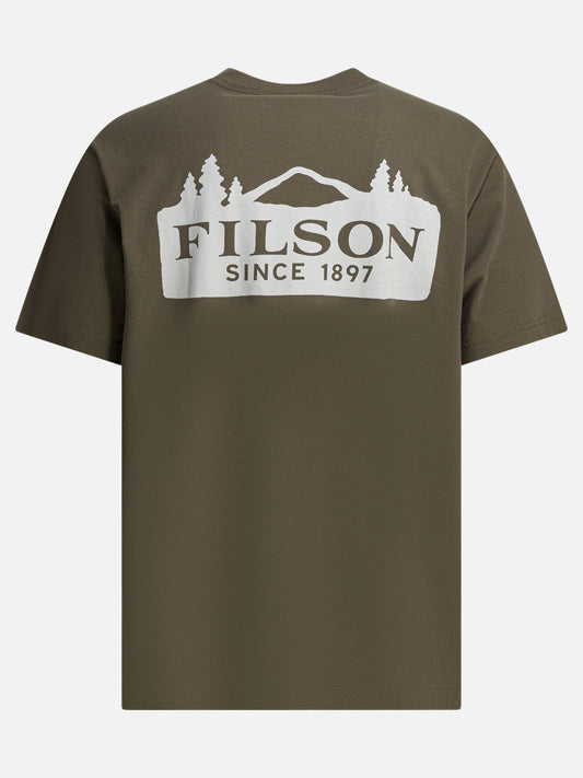 T-shirt girocollo Logo Marrone - Filson Uomo | PLP | VIETTI Online Store | 2