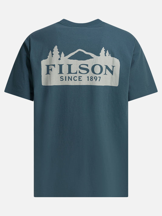 T-shirt girocollo Logo Blu - Filson Uomo | PLP | VIETTI Online Store | 2