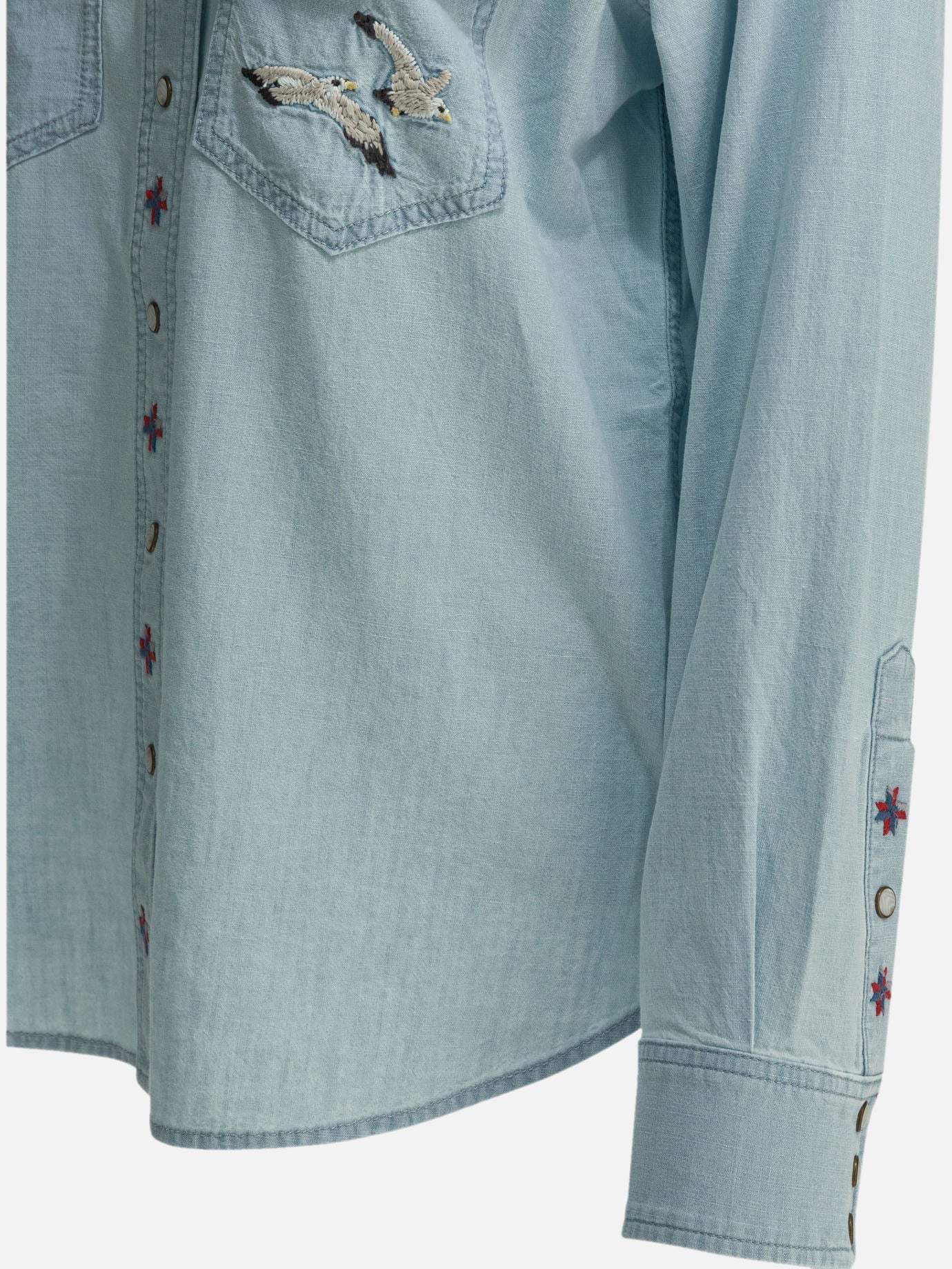 Casual shirts Embroidered Light blue - Filson Women | PDP | VIETTI Online Store | Zoom-Modal_4