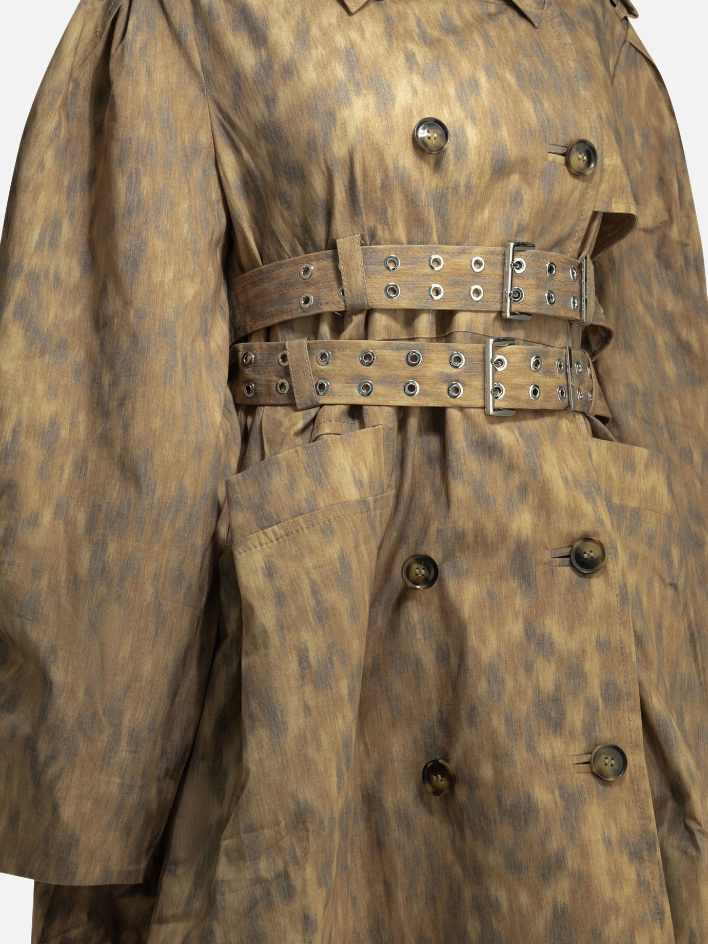 Raincoats & Trench coats Animal print Beige - Ganni Women | PDP | VIETTI Online Store | Zoom-Modal_4