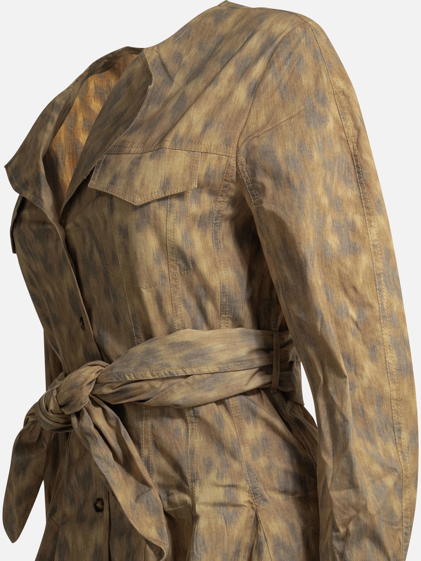 Mini dresses Animal print Beige - Ganni Women | PDP | VIETTI Online Store | Zoom-Modal_4