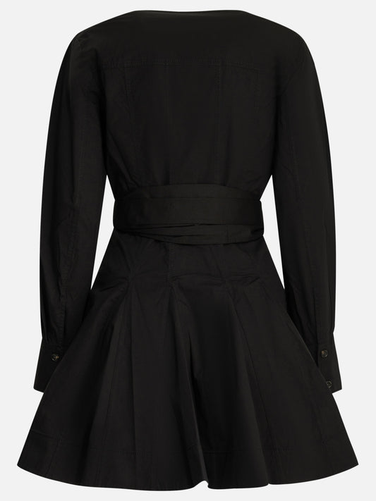 Mini dresses Solid colour Black - Ganni Women | PLP | VIETTI Online Store | 2