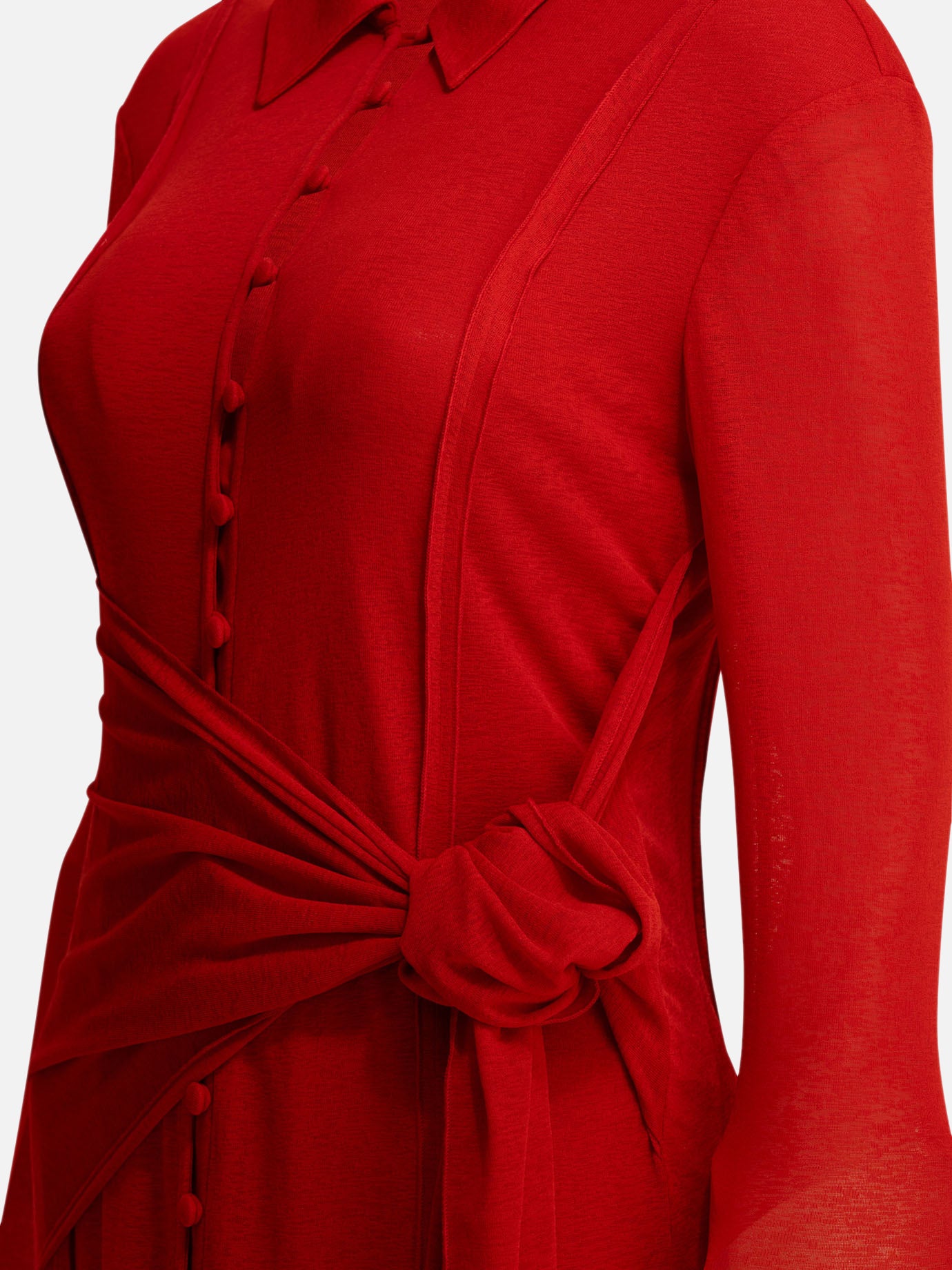 Long dresses Solid colour Red - Ganni Women | PDP | VIETTI Online Store | Zoom-Modal_4