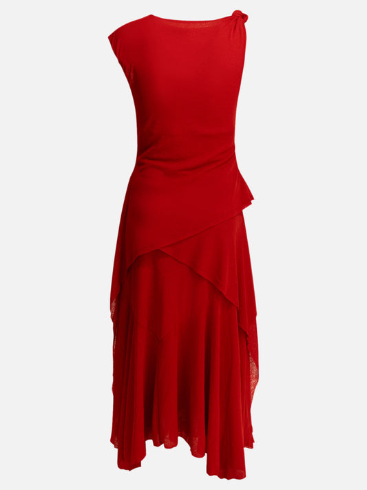 Long dresses Solid colour Red - Ganni Women | PLP | VIETTI Online Store | 2