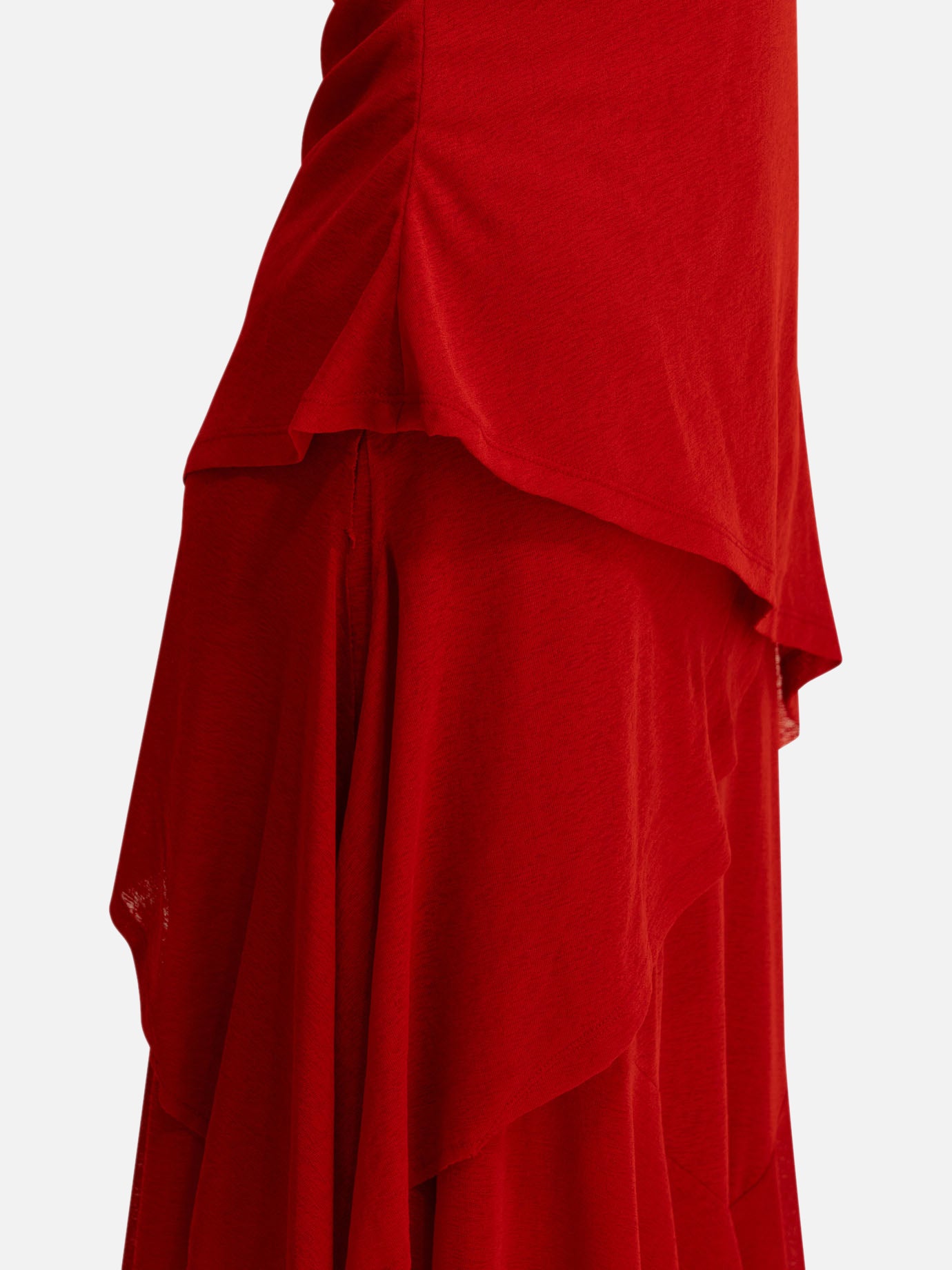 Long dresses Solid colour Red - Ganni Women | PDP | VIETTI Online Store | Zoom-Modal_4