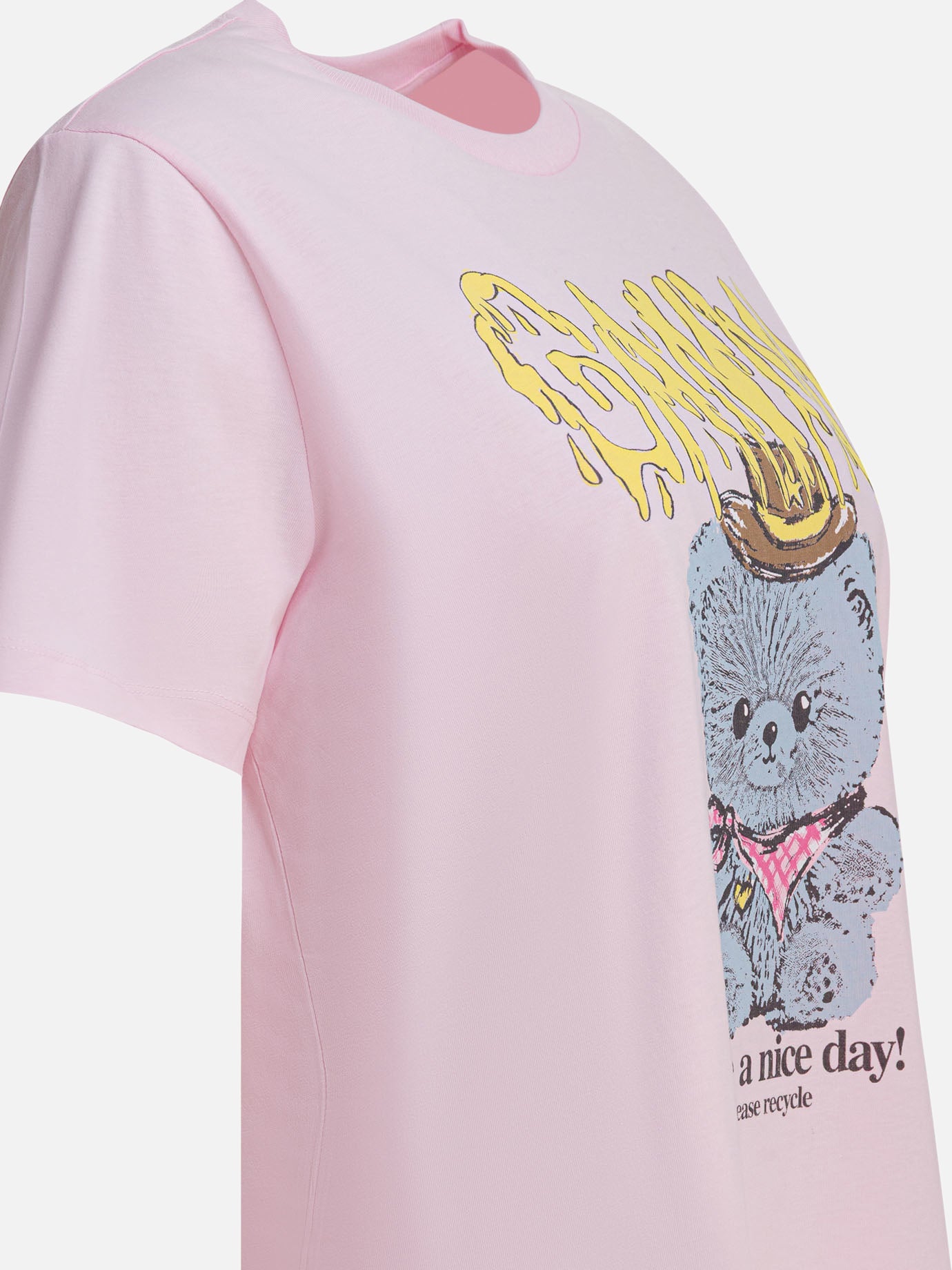 Crewneck t-shirts Logo Pink - Ganni Women | PDP | VIETTI Online Store | Zoom-Modal_4