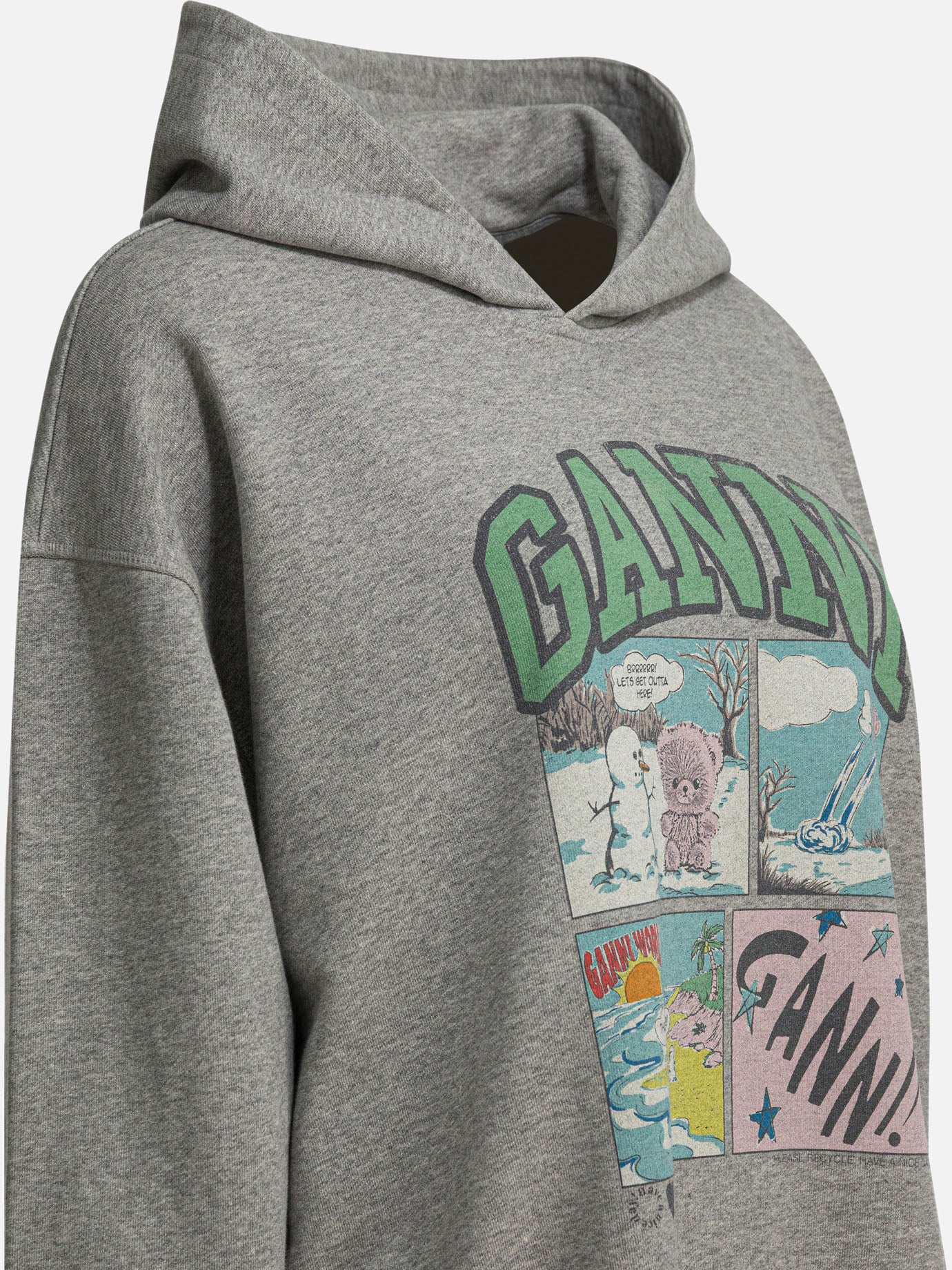 Hoodies Graphics Grey - Ganni Women | PDP | VIETTI Online Store | Zoom-Modal_4
