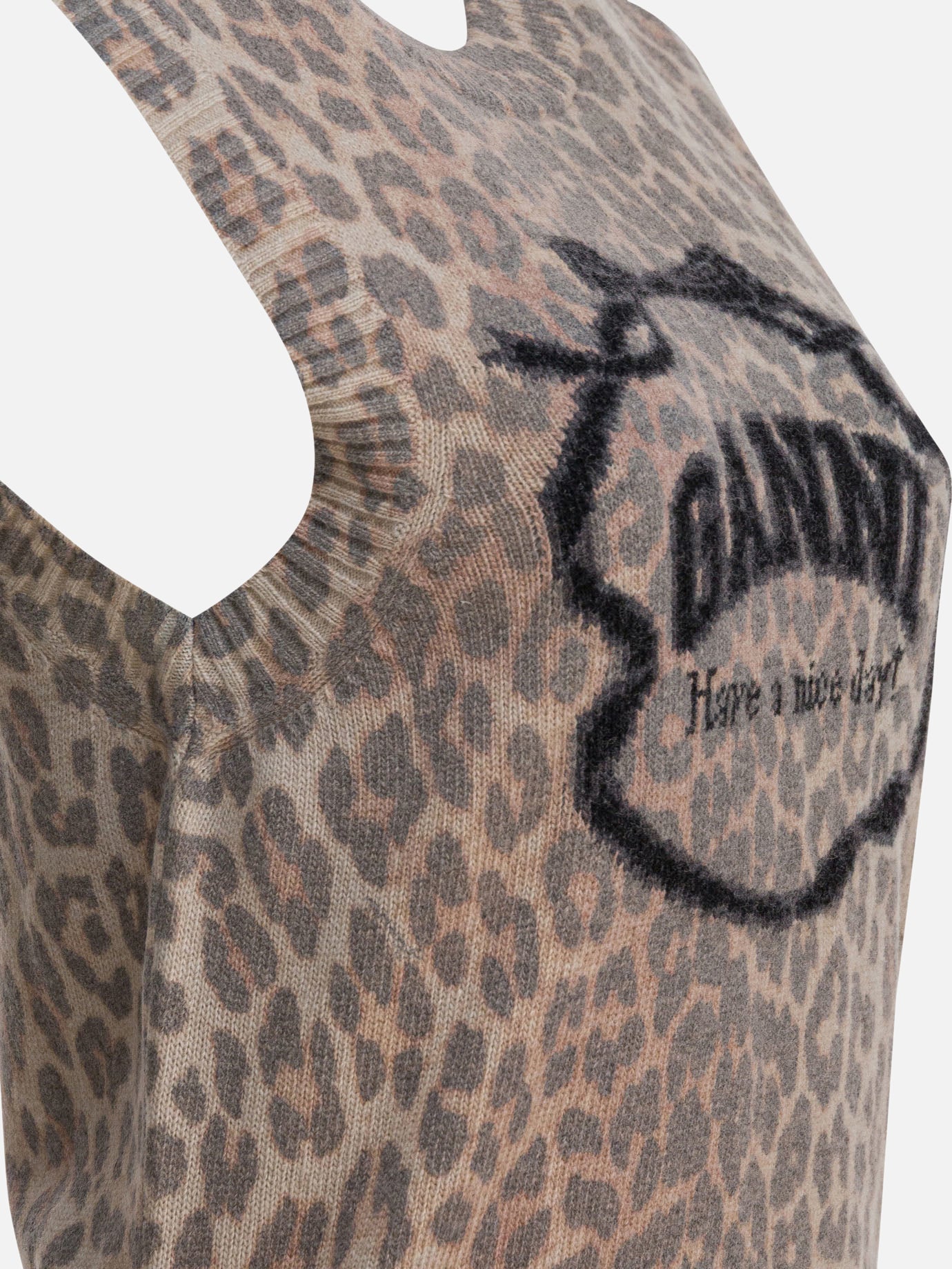 Vests Logo Brown - Ganni Women | PDP | VIETTI Online Store | Zoom-Modal_4