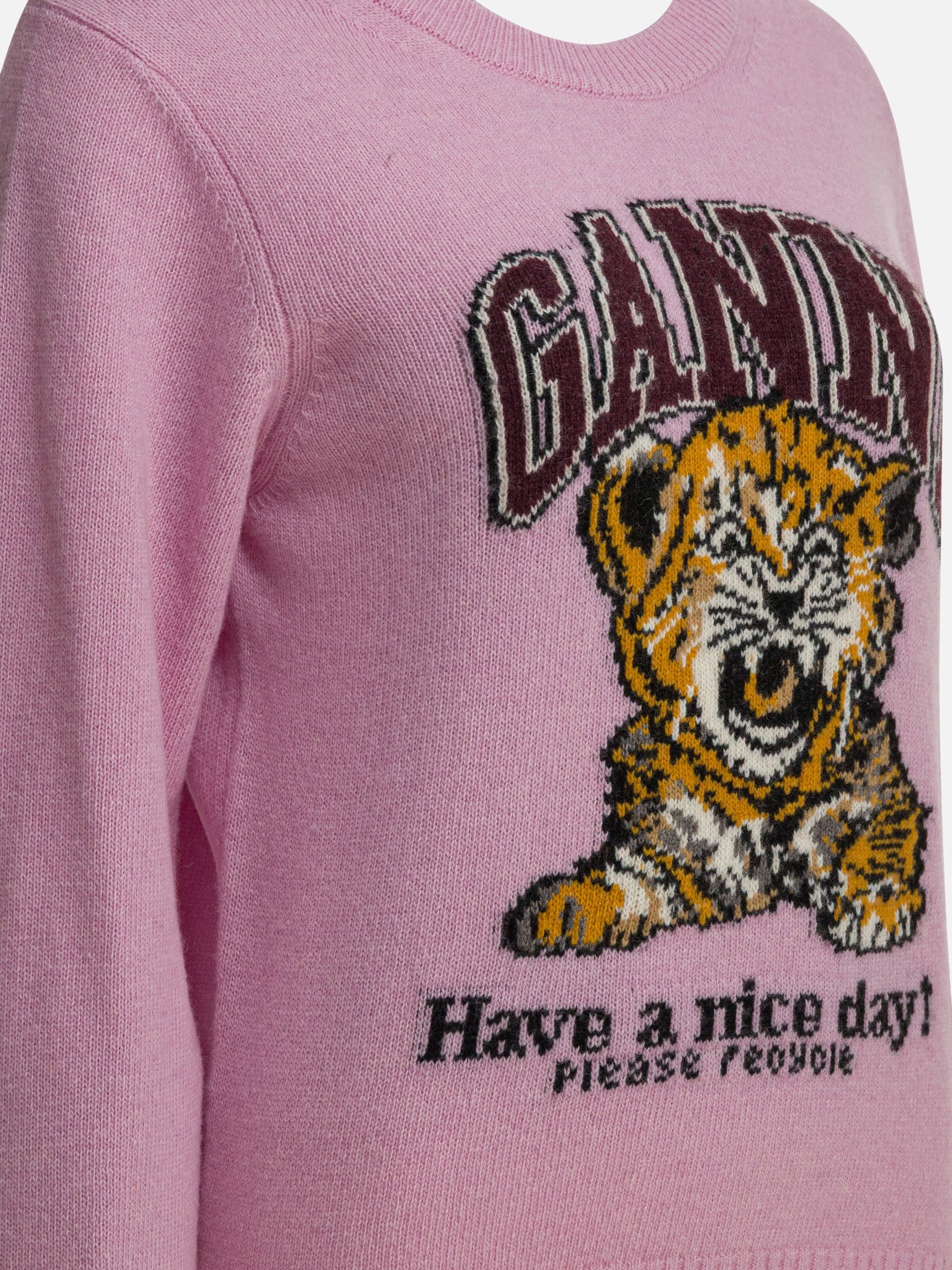 Crewneck sweaters Graphics Pink - Ganni Women | PDP | VIETTI Online Store | Zoom-Modal_4